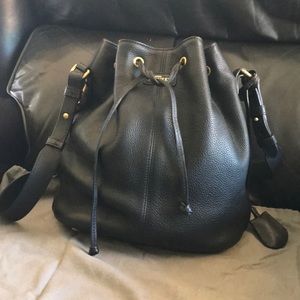 Alexander McQueen black bucket bag